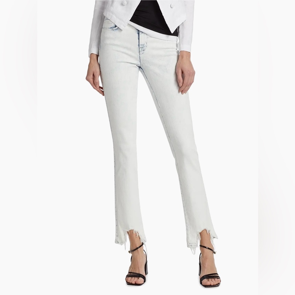 L'AGENCE White Straight Leg Jeans
